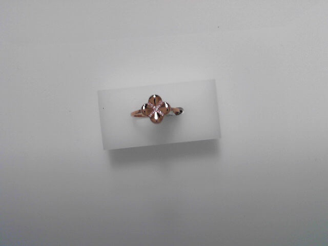 14K Rose Gold 0.06ctw Natural Pink Diamond Ring