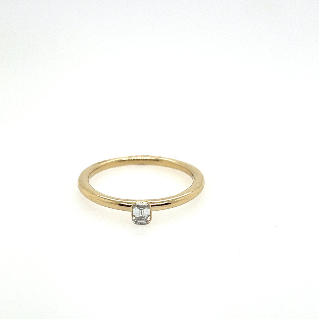 14K Yellow Gold Stackable Band Ring