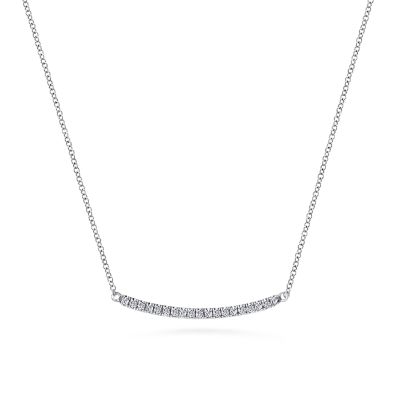 14K White Gold 0.20ctw Diamond Necklace