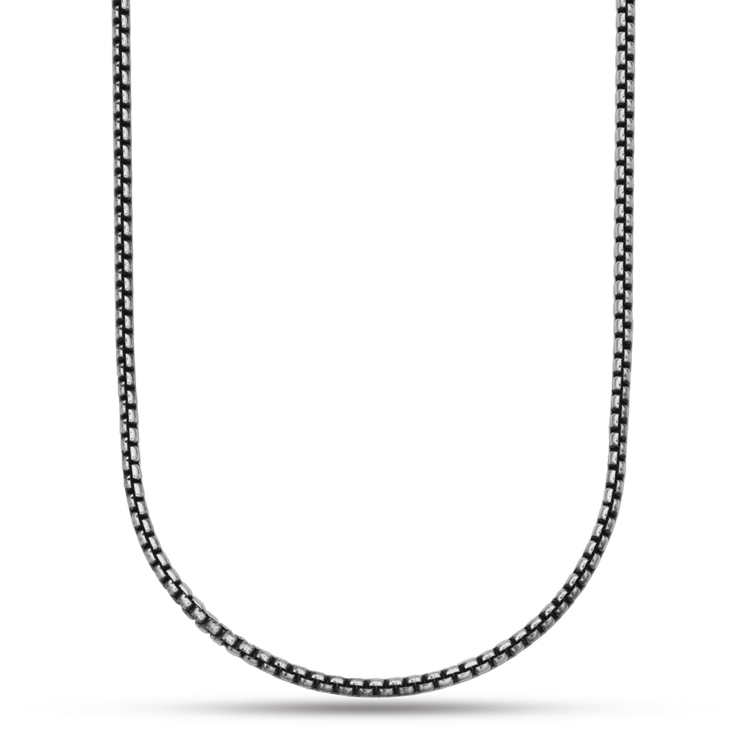 Sterling Silver Rounded Box Chain