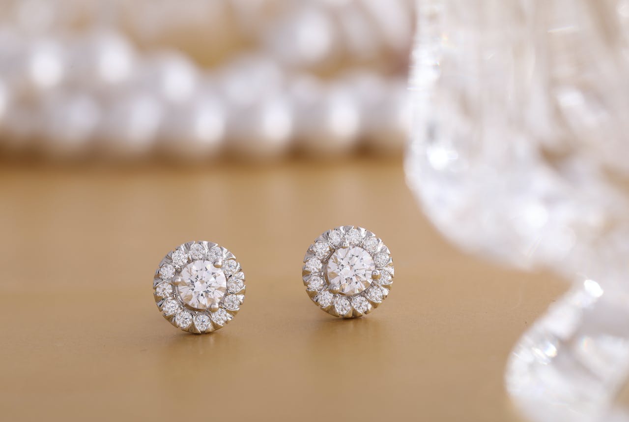 diamond earrings by sycamore jewelry